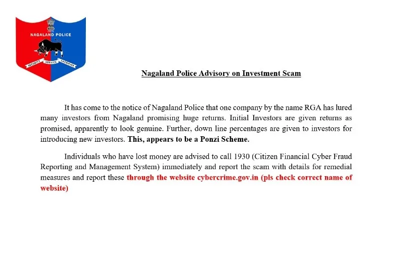 Nagaland Police Issues Alert Over Investment Scam Targeting Local Investors 1 920AFF66 3B8D 443B 8511 798BE3B23A93