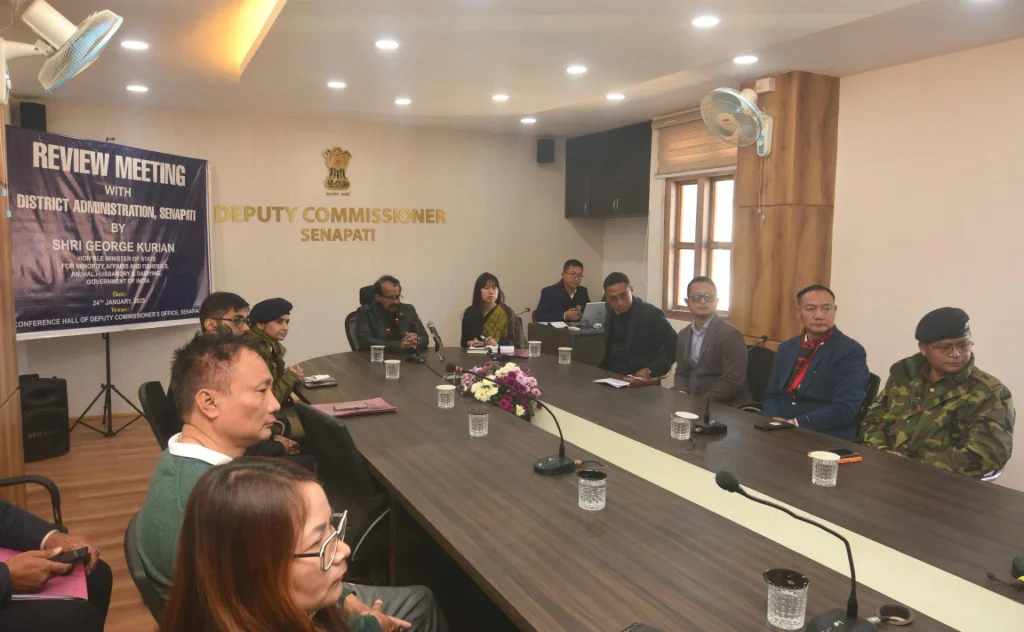 Union Minister George Kurian Reviews Key Development Projects in Senapati District 1 WhatsApp Image 2025 01 24 at 19.27.30 64cc9528