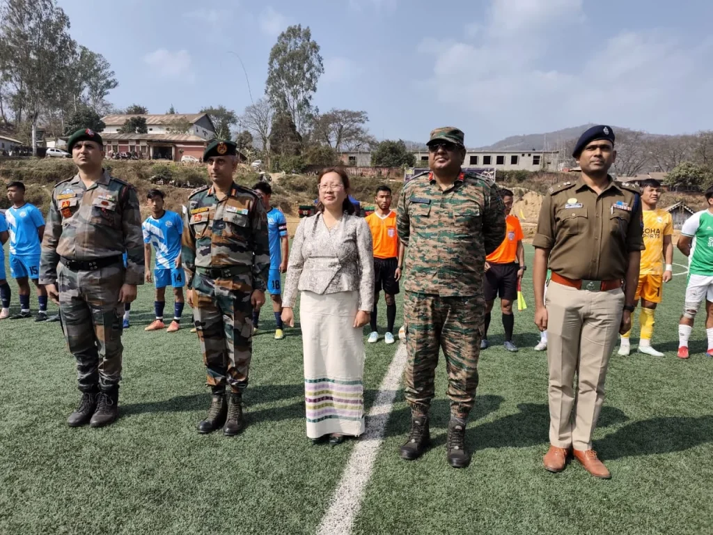 Assam Rifles Inaugurates Lt Col Robert TA Memorial Open Football Tournament with Grand Ceremony 1 WhatsApp Image 2025 02 04 at 16.13.28 6166e0de