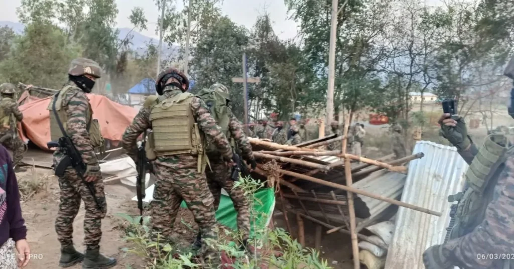 Security Forces Dismantle 15 Illegal Bunkers in Kangpokpi District 1 WhatsApp Image 2025 03 07 at 11.44.39 c8105916