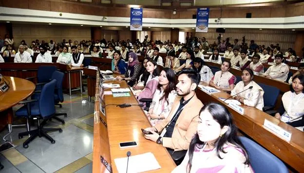 Dr. Mansukh Mandaviya Inaugurates Viksit Bharat Youth Parliament 2025, Urges Youth to Adopt 'Nation First' Mindset 1 image0085MC8