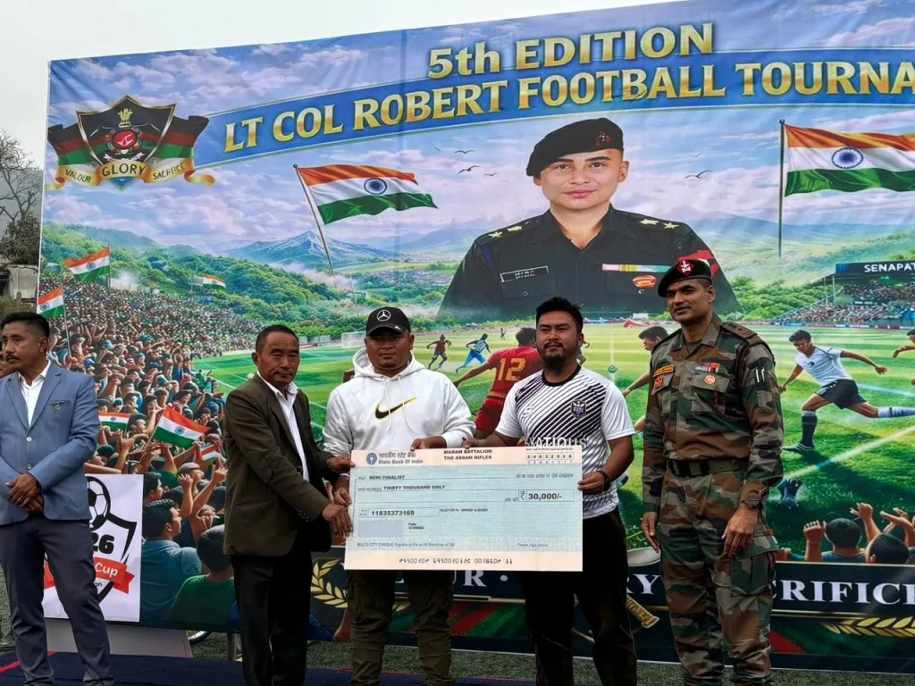 5th Edition of (Late) Lt Col Robert TA Memorial Open Football Tournament 2026 Concludes with a Thrilling Finale; Hills Academy FC Retain Title 2 WhatsApp Image 2026 02 24 at 10.09.05 PM 1